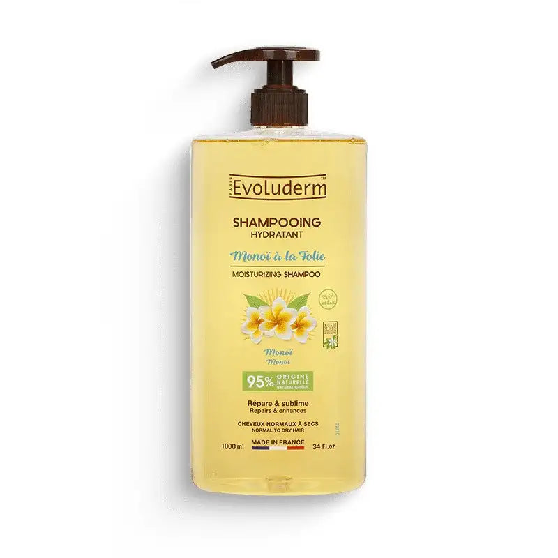 evoluderm-shampooing-hydratant-monoi-a-la-folie-1l EVOLUDERM SHAMPOOING HYDRATANT MONOI A LA FOLIE 1L – Image 1