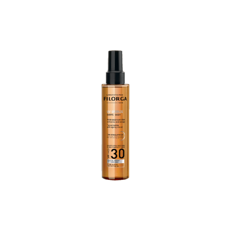 filorga-uv-bronze-corps-spf30-huile-solaire-anti-age-activatrice-de-bronzage-150ml Filorga UV-Bronze Corps SPF30 Huile Solaire anti-Âge Activatrice de – Image 1