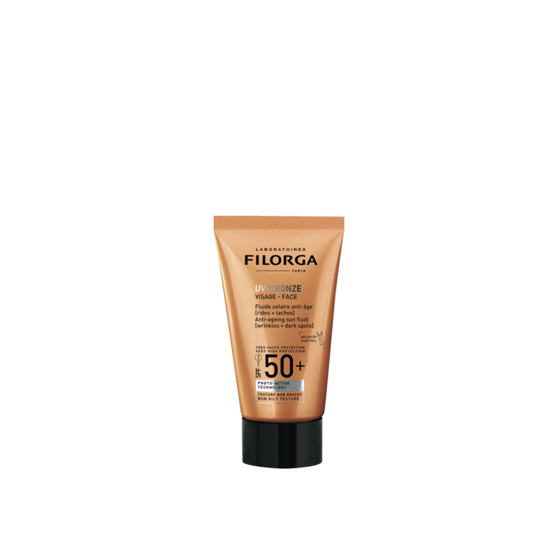 filorga-uv-bronze-visage-spf50-fluide-solaire-anti-age-40ml Filorga UV-Bronze Visage SPF50+ Fluide Solaire anti-Âge 40ml – Image 1