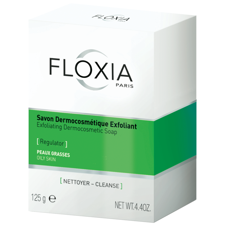 Floxia Regulator Savon Dermocosmétique Exfoliant Peaux Grasses 125g - photo 2