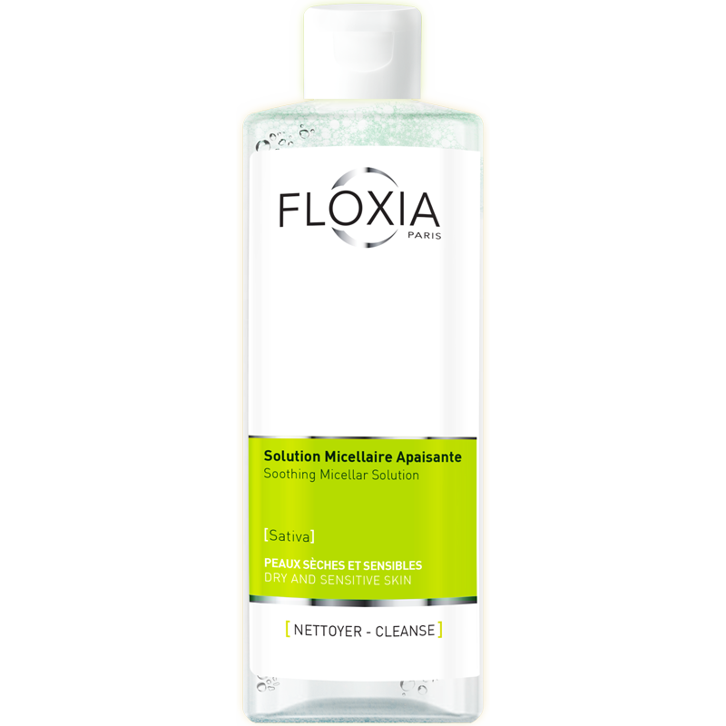 floxia-sativa-eau-micellaire-apaisante-250-ml Floxia Sativa Eau Micellaire Apaisante 250 ml – Image 1