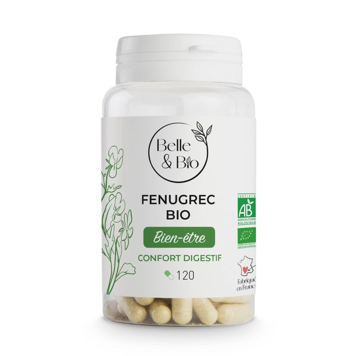 fngrcb_fenugrec-bio_pf00000249_p1_1_1_-nova-para-pharmacie-maroc-prix-livraison-1 BELLE & BIO Fenugrec 120 Gélules Bio Complément Alimentaire Allaitement Galactogène Naturel – Image 1