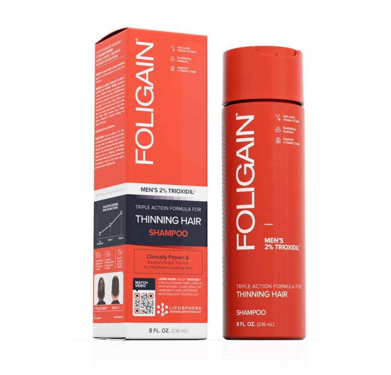 FOLIGAIN Triple Action Shampooing Trioxidil 2% Homme Shampoing Anti-Chute Cheveux Densité Volume Croissance - photo 3