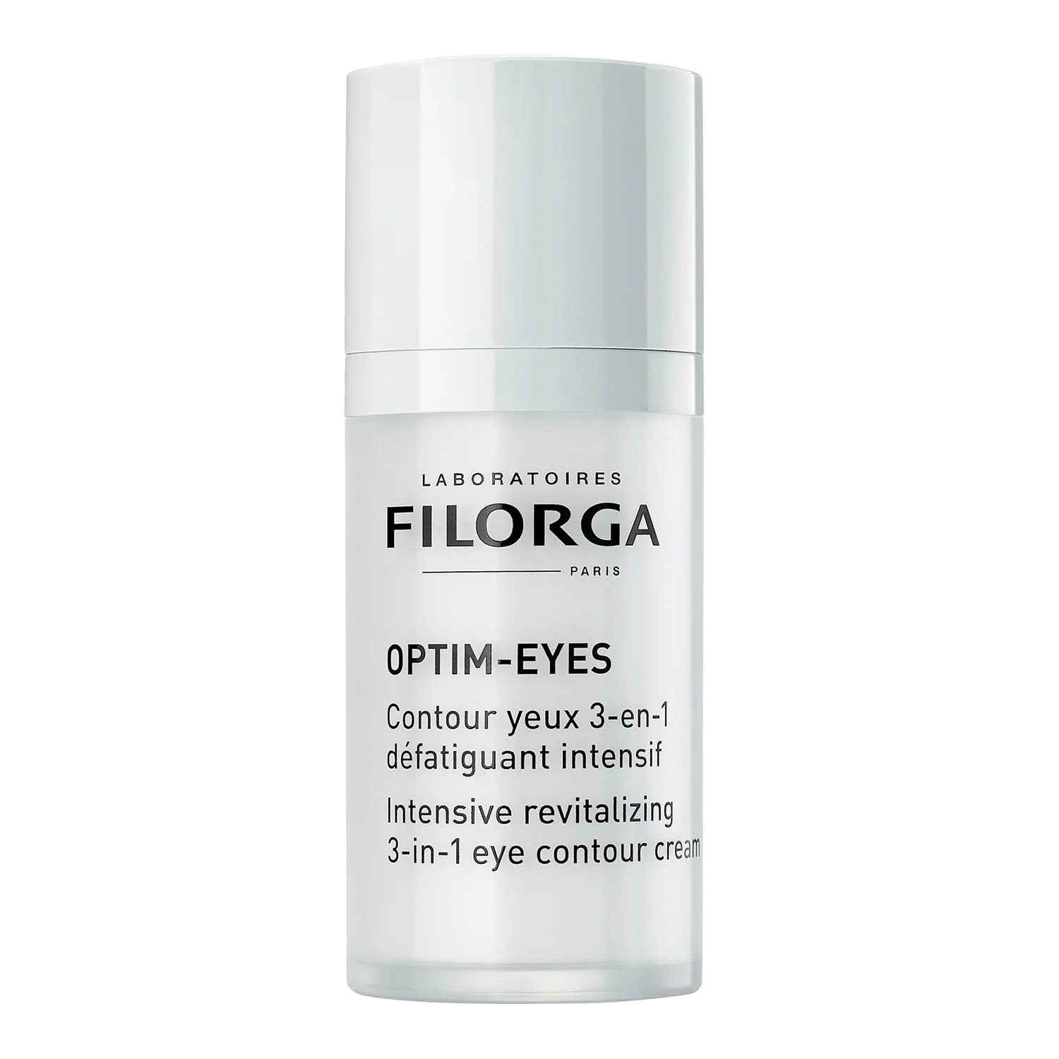 fr-3401361057578-optim-eyes-pdp-1-sans-fond-nova-para-pharmacie-maroc-prix-livraison FILORGA Optim-Eyes 15ml Contour Yeux 3-en-1 Cernes Poches Ridules Défatiguant – Image 1