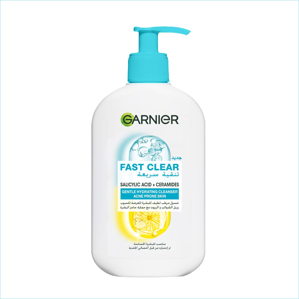 g1-Nova-para-prix-Maroc-2 GARNIER SkinActive Fast Clear Gentle Cleanser 250ml Nettoyant Visage Doux Anti-Imperfections Peau Sensible Acné Légère – Image 1