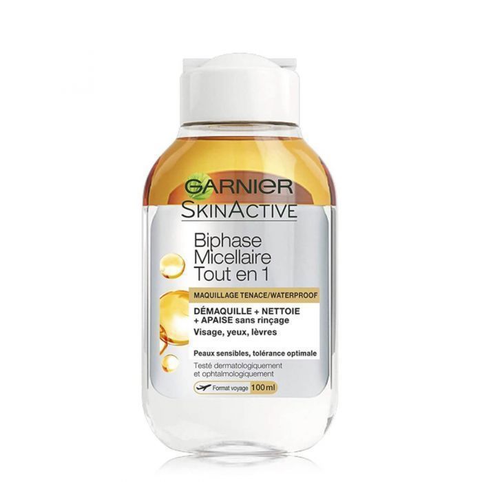 g1-Nova-para-prix-Maroc_4ce0d8e4-9a09-4134-bd3c-fb84b68e259b-1 GARNIER SkinActive Eau Micellaire Biphasée 100ml Démaquillant Waterproof Yeux Lèvres Maquillage Tenace Format Voyage – Image 1