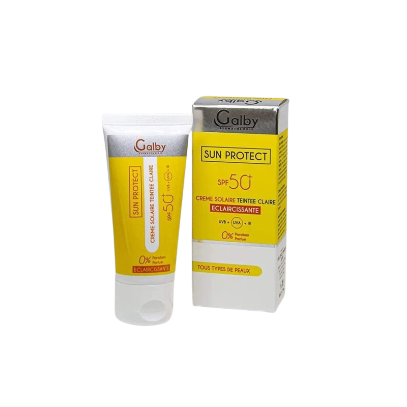 galby-sun-protect-ecran-solaire-teinte-spf-50-50ml Galby Sun Protect Écran Solaire Teinté SPF 50+ (50ml) – Image 1