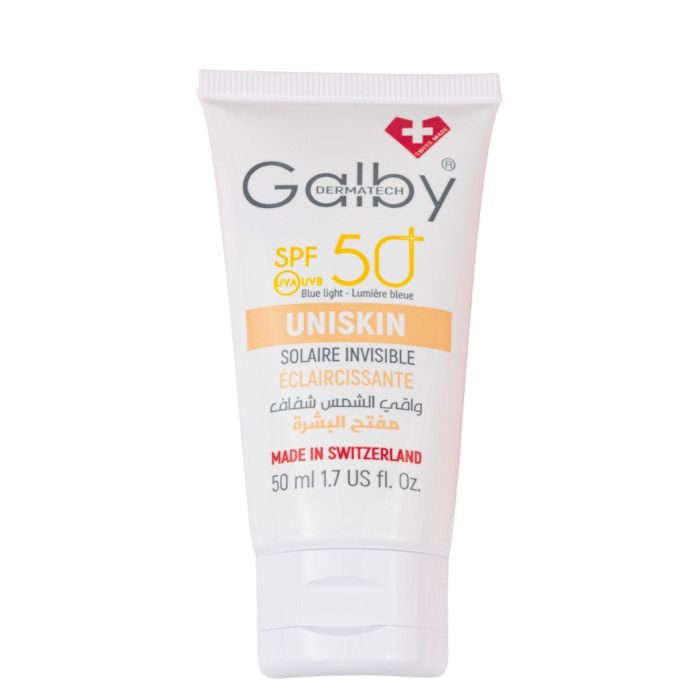 galby-uniskin-creme-solaire-invisible-eclaircissante-spf50-50-ml-1 GALBY UNISKIN CREME SOLAIRE INVISIBLE ECLAIRCISSANTE SPF50+ 50 ML – Image 1