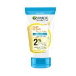 GARNIER SkinActive Fast Clear Daily Exfoliating Wash 150ml Gel Nettoyant Exfoliant Quotidien Anti-Imperfections Acide Salicylique
