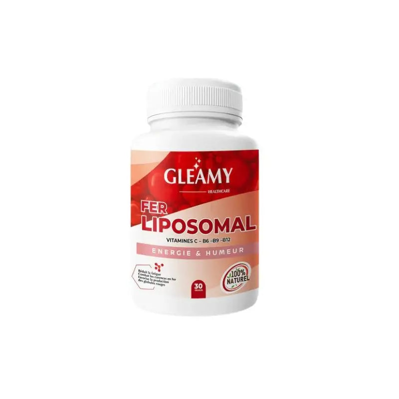 gleamy-fer-liposomal-energie-et-humeur-2 GLEAMY FER LIPOSOMAL Énergie Et Humeur 30 Gélules – Image 1