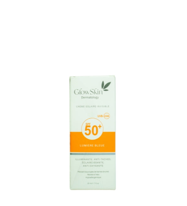 glowskin-creme-solaire-spf50-Nova-para-prix-Maroc GlowSkin Dermatology - Crème Solaire Invisible SPF 50+ UVB UVA 40ml – Image 1