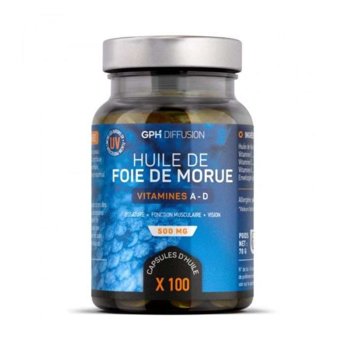 gph-diffusion-gph-huile-de-foie-de-morue-500-mg-100-capsules-complements-alimentaires-Nova-para-prix-Maroc GPH Diffusion Huile De Foie De Morue 500mg 100 Capsules – Image 1