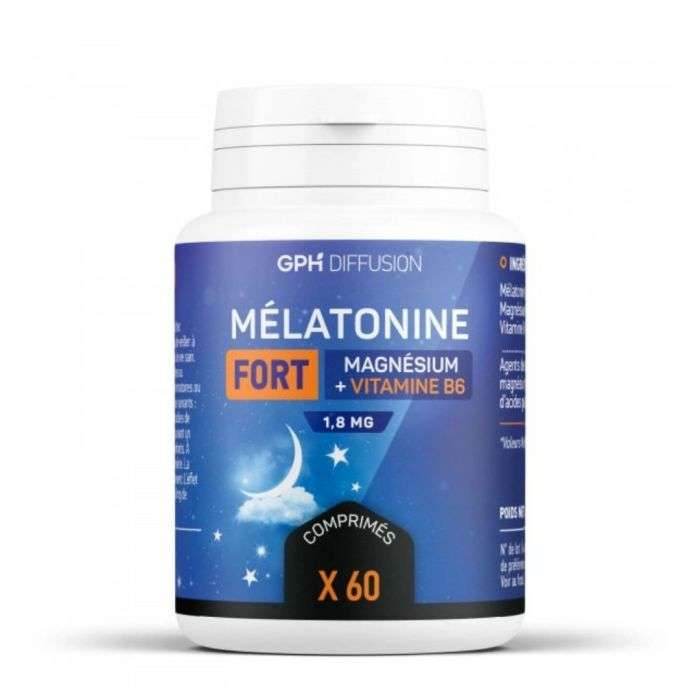 gph-diffusion-gph-melatonine-fort-magnesium-vitamine-b6-60-comprimes-sommeil-detente-Nova-para-prix-Maroc GPH Diffusion Melatonine Fort 60 Comprimes – Image 1