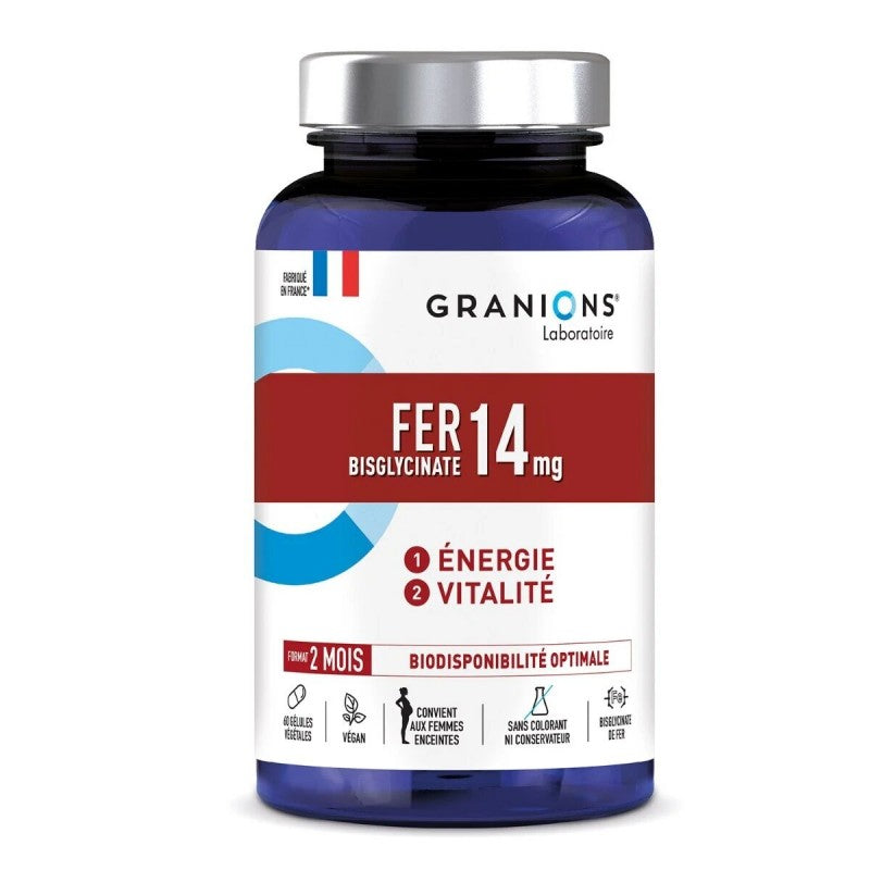 granions-fer-14mg-60-gelules-1 Granions Fer 14mg 60 Gélules – Image 1