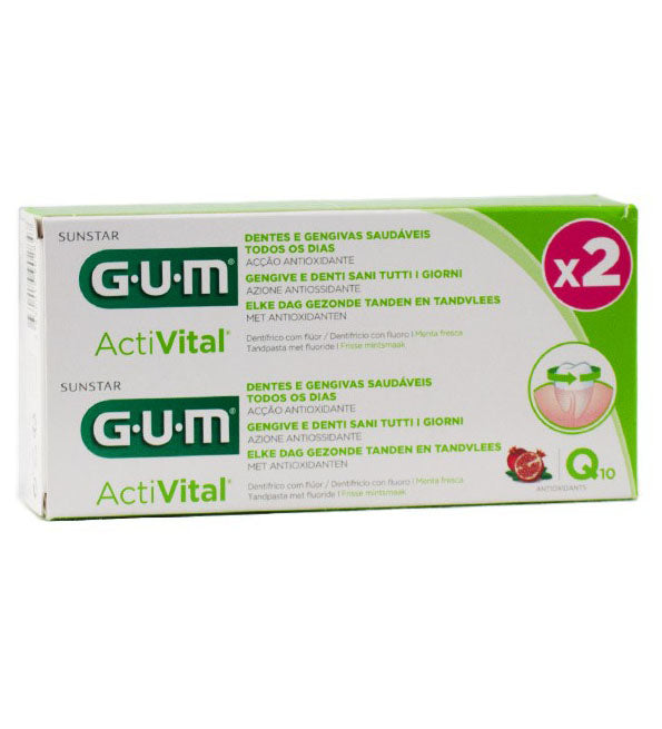 gum-activital-dentifrice-lot-de-2-Nova-para-prix-Maroc-2 GUM ActiVital Dentifrice Gel Lot de 2 x 75ml Soin Dentaire Complet Gencives Sensibles Protection Quotidienne – Image 1