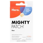 HERO Mighty Patch Duo 12 Pièces 6 Original + 6 Invisible Patchs Anti-Imperfections Acné