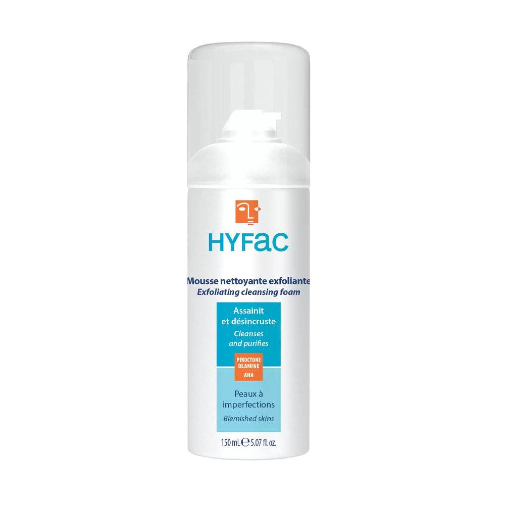 hyfac-Mousse-Nettoyante-Exfoliante-150ml-nova-parapharmacie-maroc hyfac Mousse Nettoyante Exfoliante 150ml – Image 1