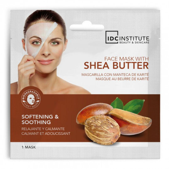 idc-institute-veido-kauke-shea-butter-minkstinanti-raminanti-22-g-nova-para-pharmacie-maroc-prix-livraison-1 IDC INSTITUTE Sheet Mask Shea Butter 22g Masque Tissu Beurre Karité Nutrition Hydratation – Image 1