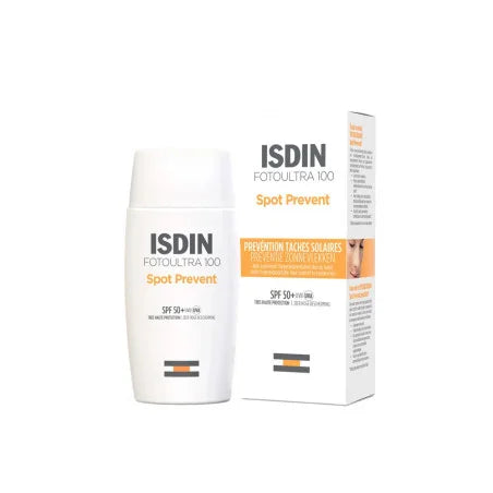 isdin-fotoultra-spot-prevent-creme-solaire-anti-taches-spf50-uv-care-50ml-1 ISDIN Foto Ultra Spot Prevent Fusion Fluid Spf50+50ml – Image 1