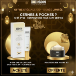 ISDIN Isdinceutics Yeux K-Ox 15g Contour Yeux Anti-Poches Anti-Cernes Rides Expression Regard Rajeuni Lumineux + Age Reverse Night 8g