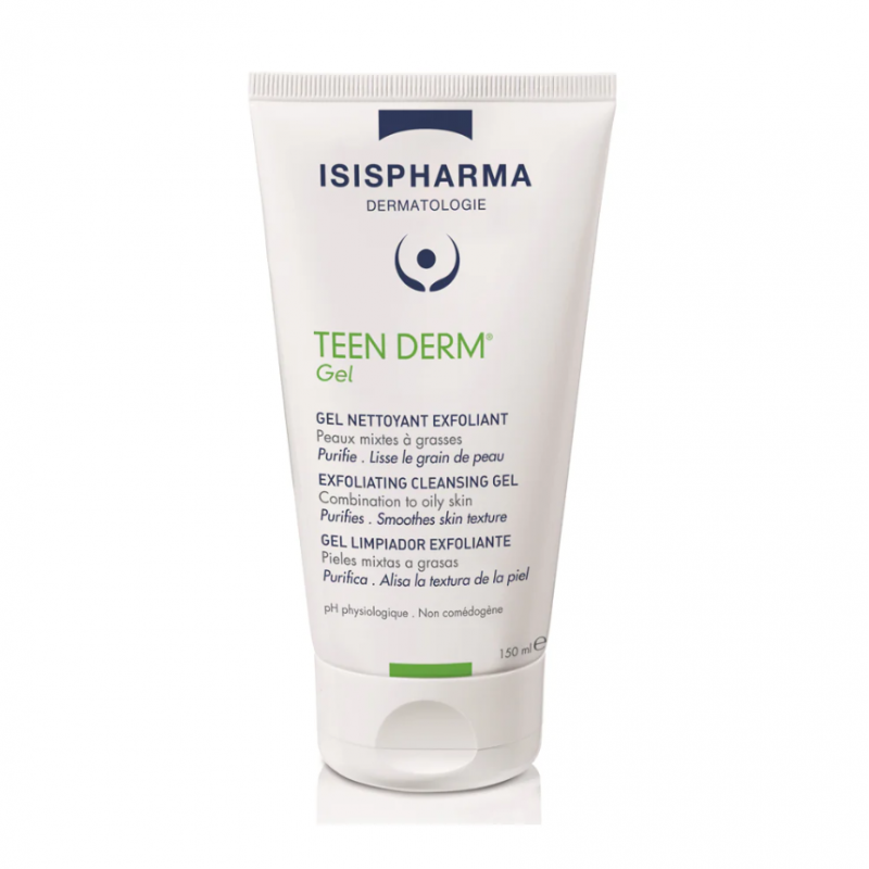 isispharma-teen-derm-gel-nettoyant-exfoliant-150-ml Isispharma Teen Derm Gel Nettoyant Exfoliant 150 ml – Image 1