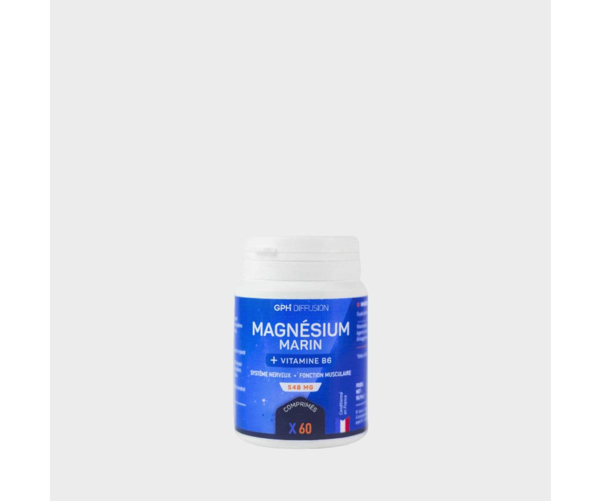 magnesium-vitamin-b6-548mg-gph-60tabs-Nova-para-prix-Maroc-1 GPH Diffusion Magnesium Marin 60 comprimes – Image 1