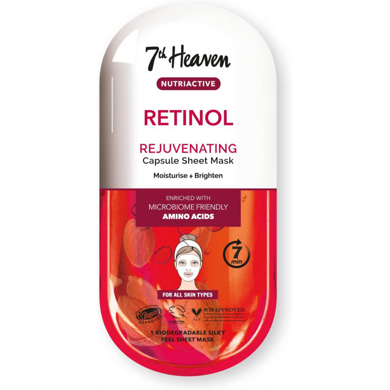 masque-retinol-7th-heaven-nova-para-pharmacie-maroc-prix-livraison 7th HEAVEN Masque Rétinol Visage Anti-Âge Rides Raffermissement Régénération – Image 1