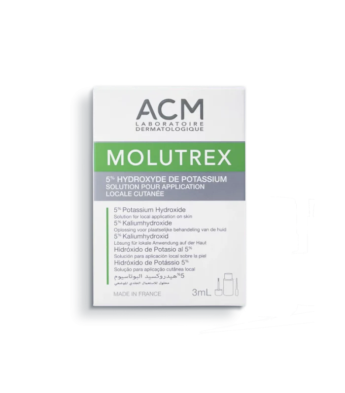 molutrex_cf3754c9-1957-4006-9e26-e7427f3c3020-nova-para-pharmacie-maroc-prix-livraison ACM Molutrex 5% Hydroxyde De Potassium Solution Cutanée Avec Applicateur 3ml Traitement Ciblé – Image 1
