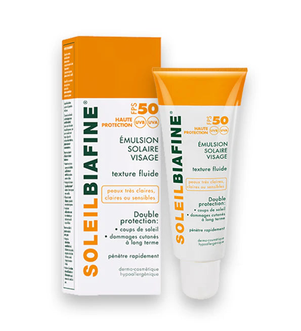 niafin2 SOLEILBIAFINE ÉMULSION SOLAIRE VISAGE FPS 50 50 ML – Image 1