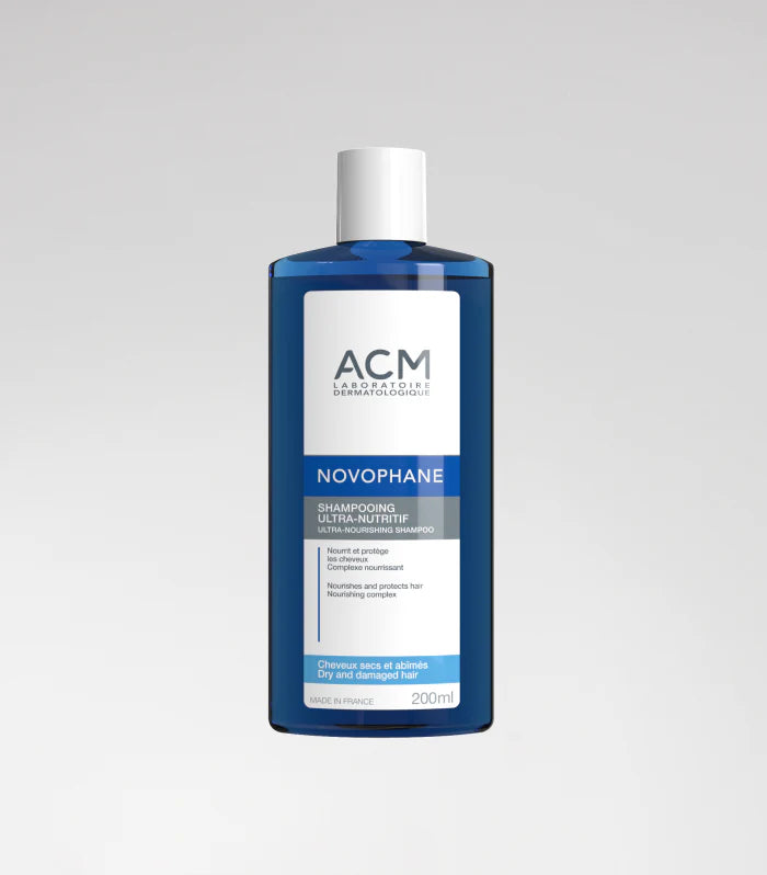novophane-shampooing-cheveux-secs-nova-para-pharmacie-maroc-prix-livraison ACM Novophane Shampooing Ultra-Nutritif Cheveux Secs 200ml Nutrition Intensive – Image 1