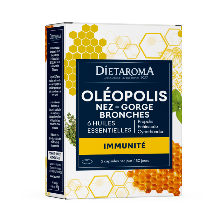 DIETAROMA Oléopolis Immunité 60 Capsules - Défenses Naturelles & Protection Pure - Bouclier Immunitaire