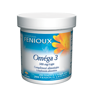 omega-3-D614 Fenioux Omega 3 500mg 90 Capsules – Image 1