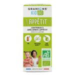 GRANIONS Kid Bio Appétit 125ml Solution Buvable Plantes Goût Pomme Stimule Appétit Enfants