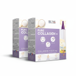 ERIC FAVRE Pack Lot x2 Pure Collagen 10x15ml Pêche Citron Collagène Marin Anti-Âge Peau Articulations