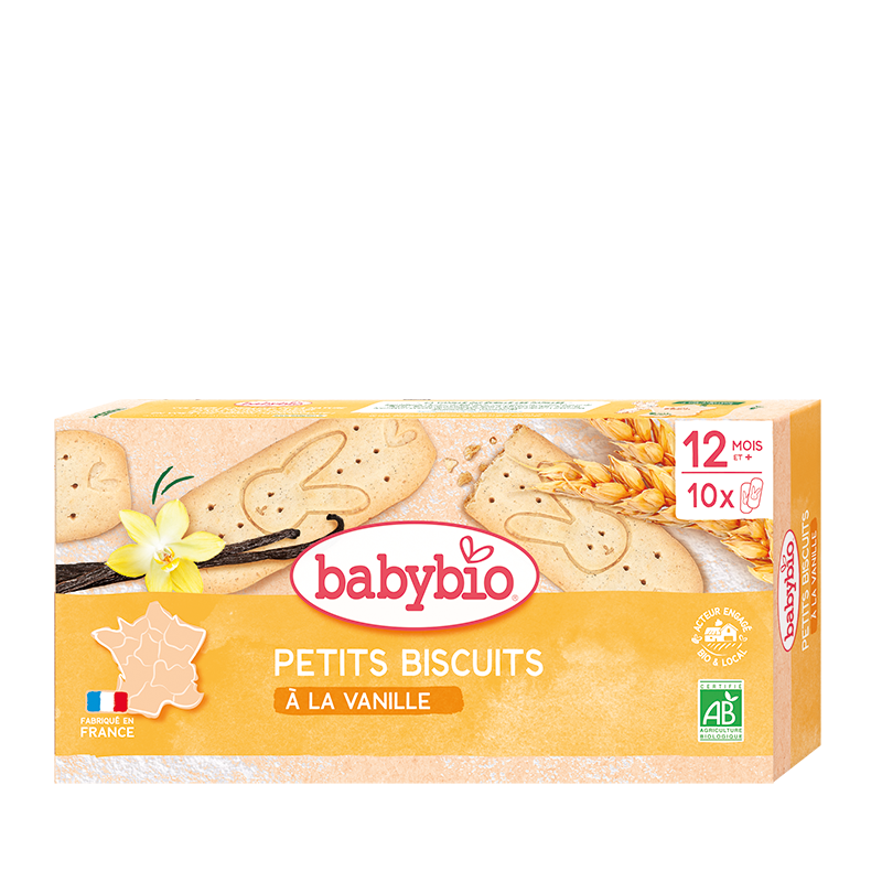 petits-biscuits-a-la-vanille-nova-para-prix-maroc-livraison BABYBIO Petits Biscuits à la Vanille Bio 160g Biscuits Bébé Dès 10 Mois Dentition Saveur Vanille Naturelle – Image 1