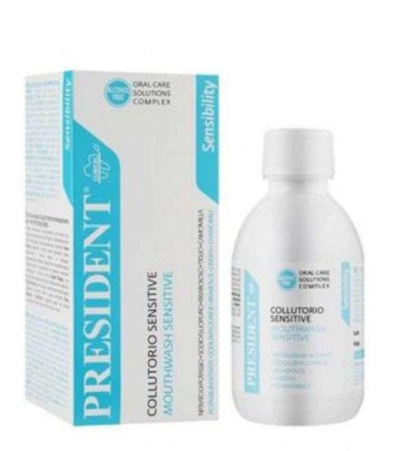 president-president-bain-de-bouche-sensitive-200-ml-dentaire-Nova-para-prix-Maroc President Bain De Bouche Sensitive 200 ml