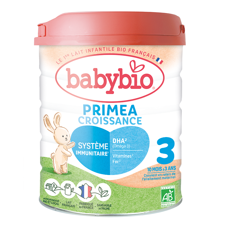 primea-3-croissance-Nova-para-prix-Maroc BABYBIO Primea 3 Lait Croissance 800g Bio 3ème Âge 10 Mois et Plus Lait Infantile – Image 1