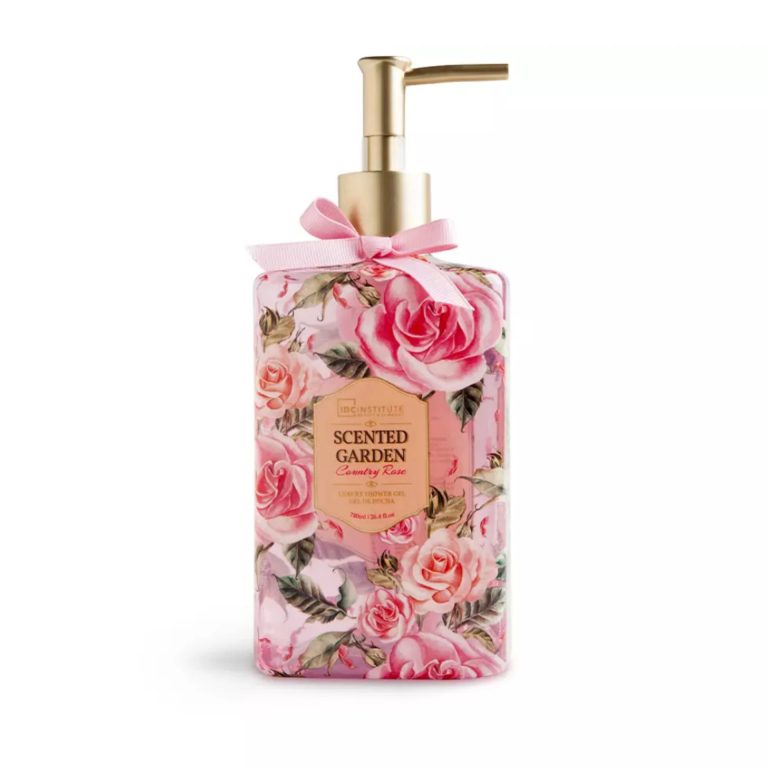 IDC INSTITUTE Shower Gel Scented Garden Country Rose 780ml Gel Douche Parfumé Hydratant Doux - photo 3