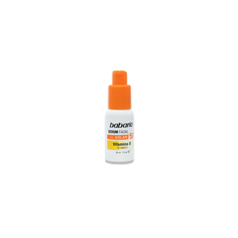 BABARIA Sérum Solaire Visage Vitamin D SPF 50+ 30ml Sérum Protection Solaire Anti-Âge