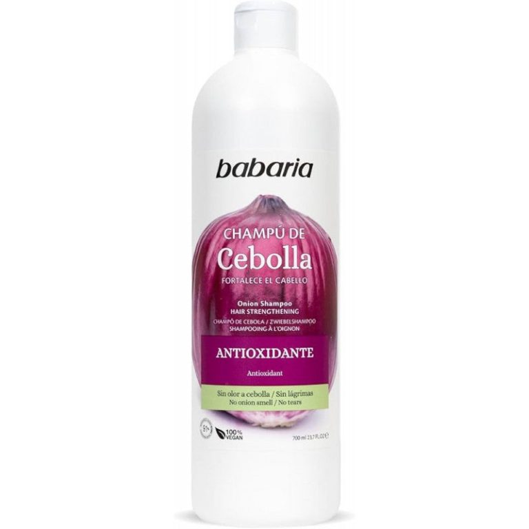 BABARIA Shampooing Oignon 700ml Shampooing Anti-Chute Cheveux Fortifiant