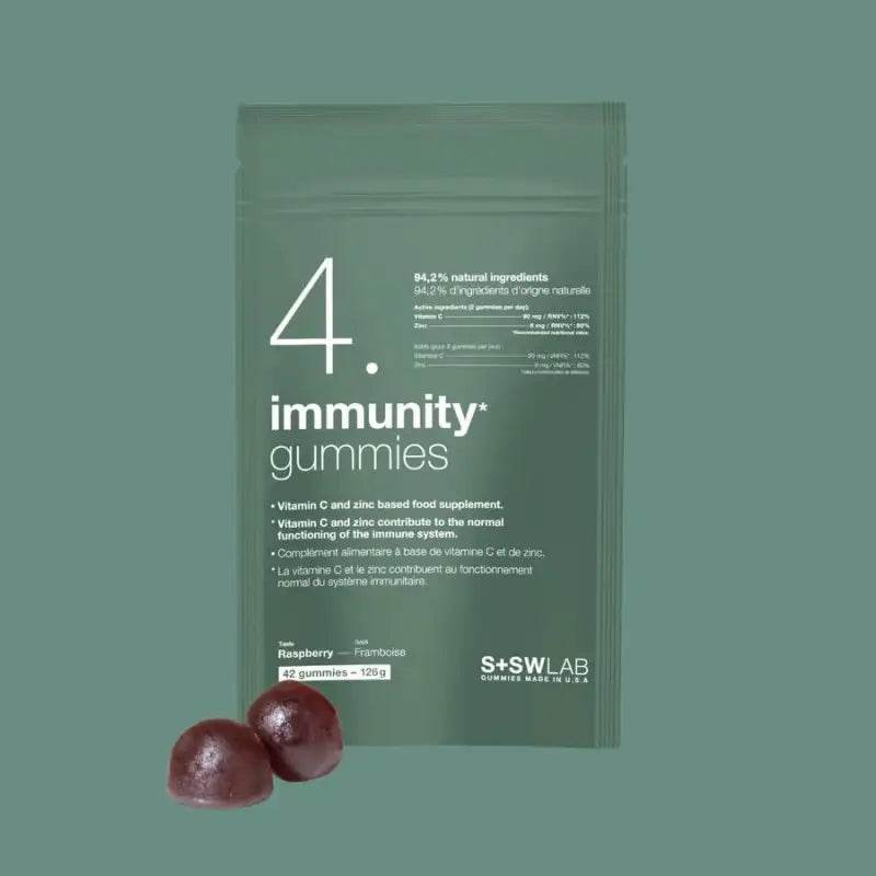 sswlab-4-immunity-gummies-126g-gout-framboise-b42-gommes-Nova-para-prix-Maroc S+SWLAB 4.Immunity 42 Gummies Gout Framboise – Image 1