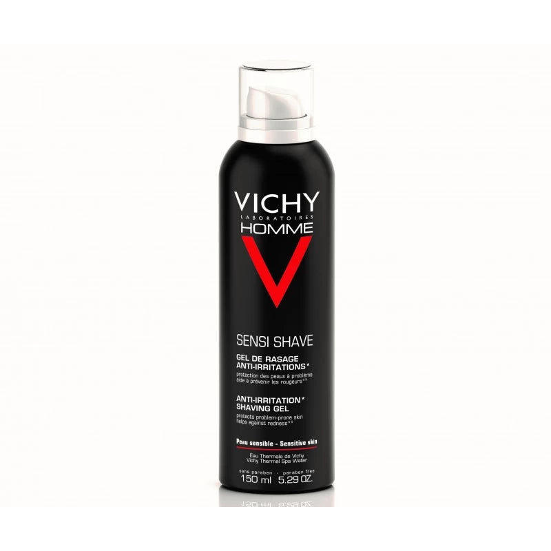 vichy-homme-gel-de-rasage-anti-irritations-peau-sensible-150ml Vichy Homme Gel de Rasage anti-Irritations Peau Sensible 150ml – Image 1