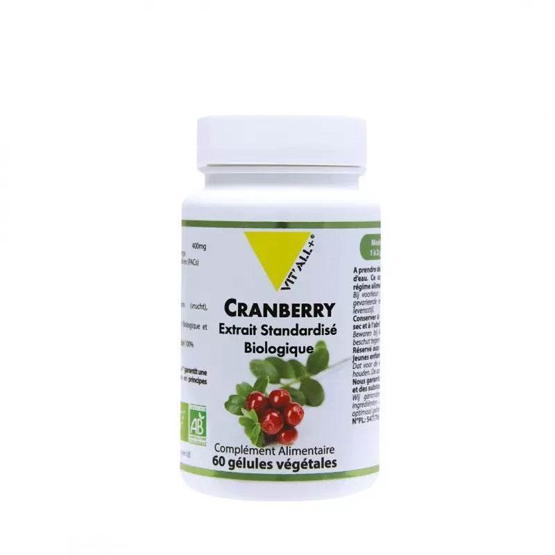 vit-all-cranberry-bio-boite-30-comprimes VITALL+ Cranberry Bio Boite 30 Comprimés