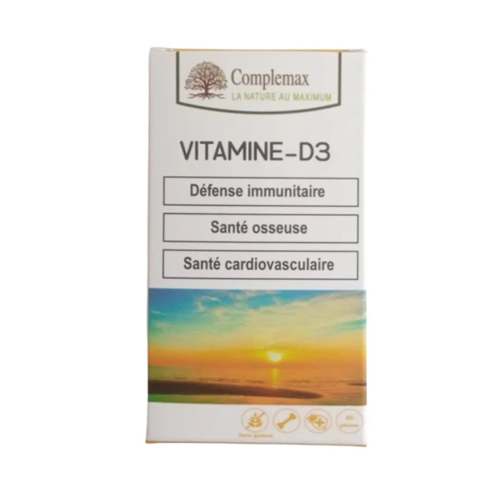 vitamined3-1 Complemax Vitamine-D3 60Gelules – Image 1